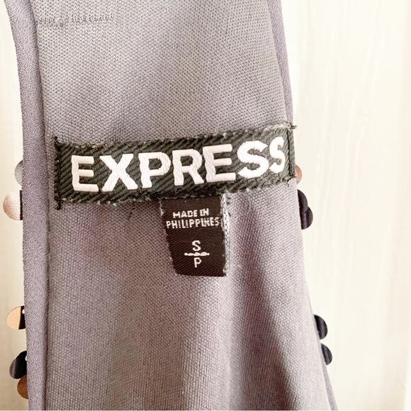 Express Grey Sequin Cami Mini Dress Small NWOT - Picture 7 of 7